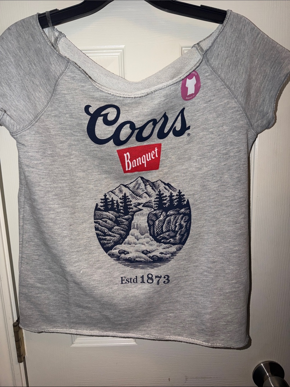 Coors Banquet Gray Logo Tee for Women